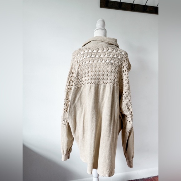 NWOT Free People Dune Bug Crochet Cardigan - Picture 13 of 15